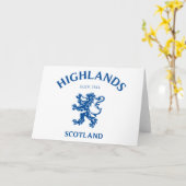 HIGHLANDS Schotland Kaart (Gele Bloem)
