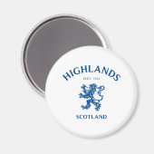HIGHLANDS Schotland Magneet (Voorkant / Achterkant)