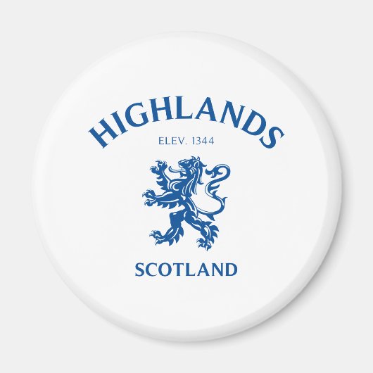 HIGHLANDS Schotland Magneet (Voorkant)