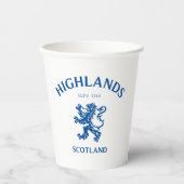 HIGHLANDS Schotland Papieren Bekers (Voorkant)