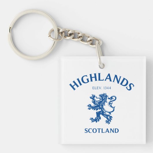HIGHLANDS Schotland Sleutelhanger (Voorkant)