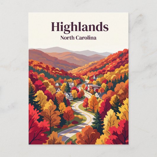 Highlands USA Briefkaart (Voorkant)
