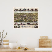 Highlandville, MA Panoramic Map - 1887 Poster (Keuken)