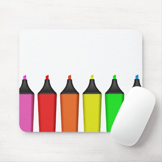 Highlighters Mousepad Muismat (Met muis)