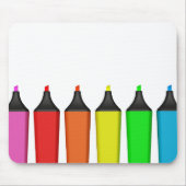 Highlighters Mousepad Muismat (Voorkant)