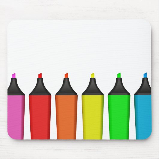 Highlighters Mousepad Muismat (Voorkant)