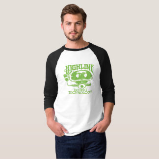 Highline Diving Tech Retro (Groen Logo) 3/4 T-shirt