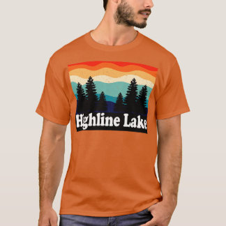 Highline Lake Colorado Retro T-shirt