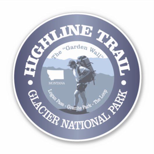 Highline Trail (BG) Sticker (Voorkant)
