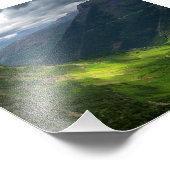 Highline Trail Glacier National Park Montana Foto Afdruk (Hoek)