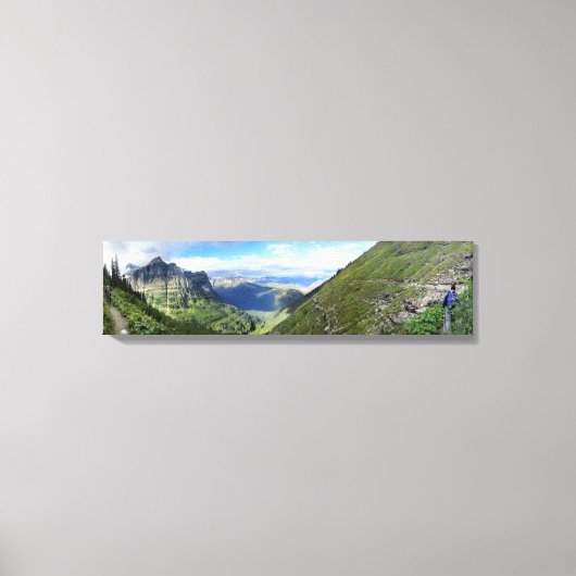Highline Trail - Nationaal Park Glacier Canvas Afdruk (Voorkant)