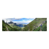 Highline Trail - Nationaal Park Glacier Foto Afdruk (Voorkant)