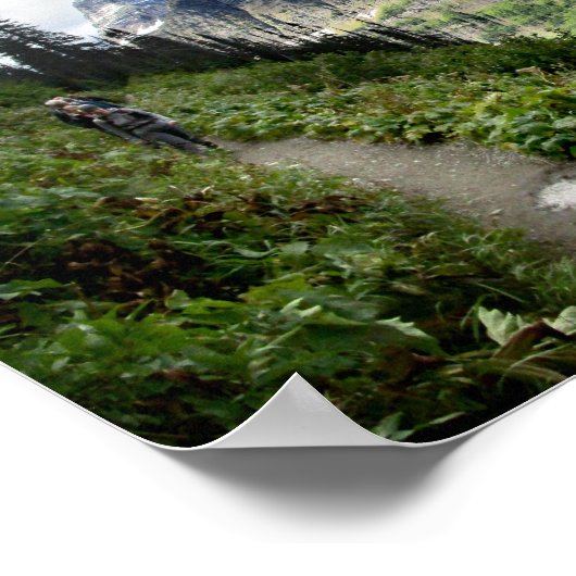 Highline Trail - Nationaal Park Glacier Poster (Hoek)