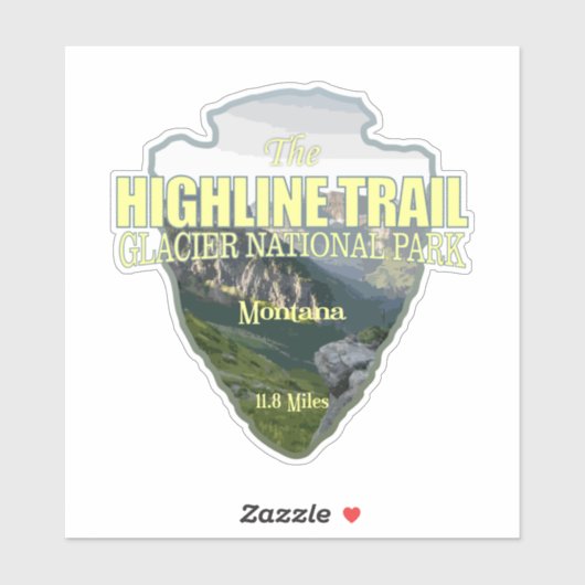 Highline Trail (pijlpunt) Sticker (Vel)