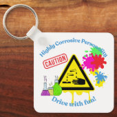 Highly Corrosive Personality Class 8 ADR Trucker Sleutelhanger (Voorkant)
