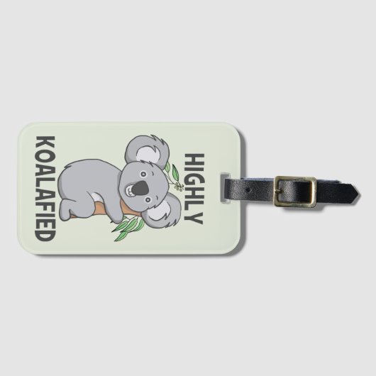 Highly Koalafied Koala Bagagelabel (Voorkant (horizontaal))