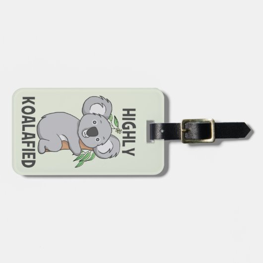 Highly Koalafied Koala Bagagelabel (Voorkant horizontaal)