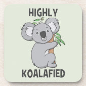 Highly Koalafied Koala Bier Onderzetter (Voorkant)