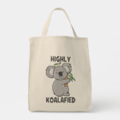 Highly Koalafied Koala Cute Tote Bag (Achterkant)