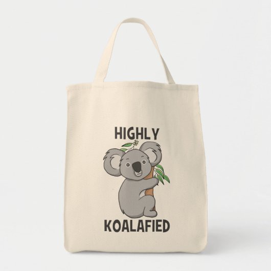 Highly Koalafied Koala Cute Tote Bag (Voorkant)