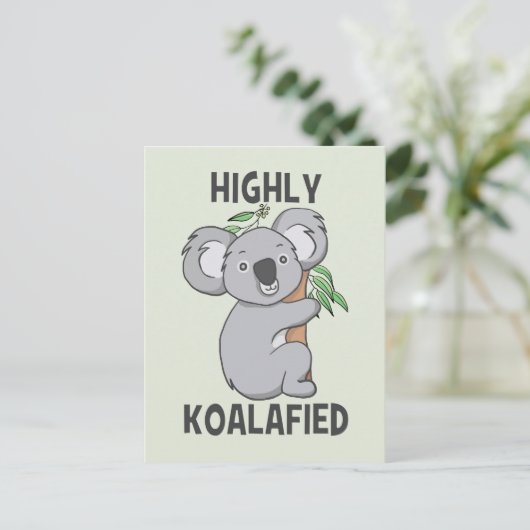 Highly Koalafied Koala Feestdagenkaart (Staand voorkant)