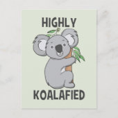 Highly Koalafied Koala Feestdagenkaart (Voorkant)