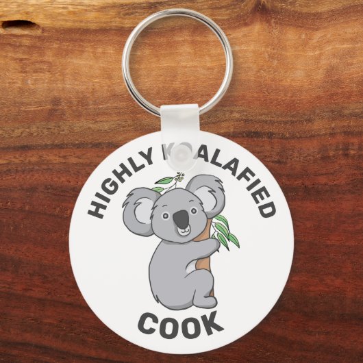 Highly Koalafied Koala - Gekwalificeerde Cook Sleutelhanger (Voorkant)