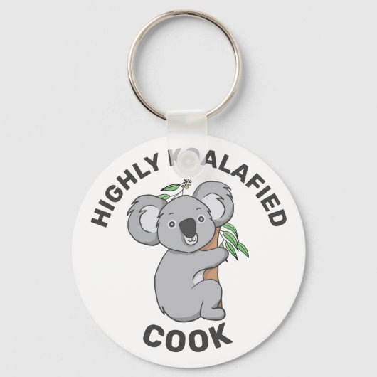 Highly Koalafied Koala - Gekwalificeerde Cook Sleutelhanger (Achterkant)