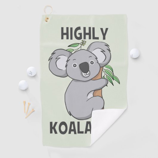 Highly Koalafied Koala Golfhanddoek (Insitu)
