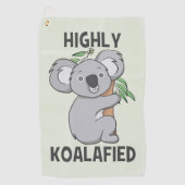 Highly Koalafied Koala Golfhanddoek (Voorkant)