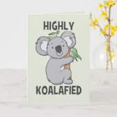 Highly Koalafied Koala Kaart (Gele Bloem)