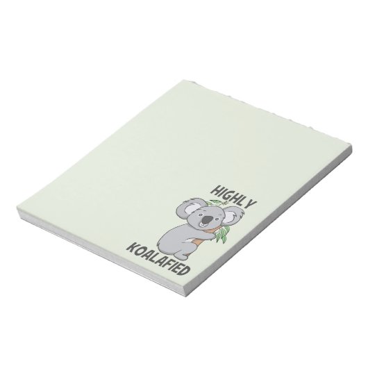 Highly Koalafied Koala Notitieblok (Linkerzijde)