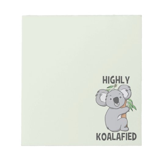 Highly Koalafied Koala Notitieblok (Voorkant)