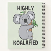 Highly Koalafied Koala Notitieboek (Achterkant)