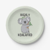 Highly Koalafied Koala Papieren Bordje (Voorkant)