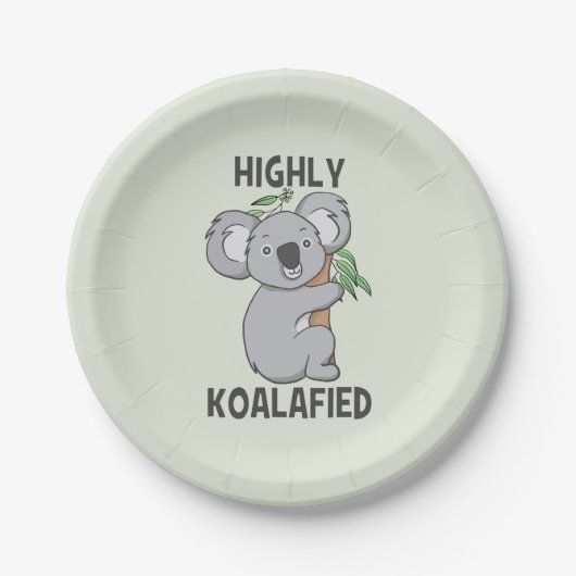 Highly Koalafied Koala Papieren Bordje (Voorkant)