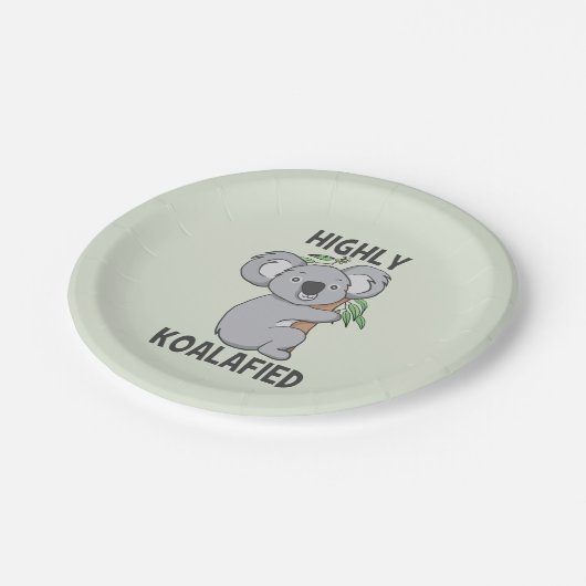 Highly Koalafied Koala Papieren Bordje (Gekanteld)