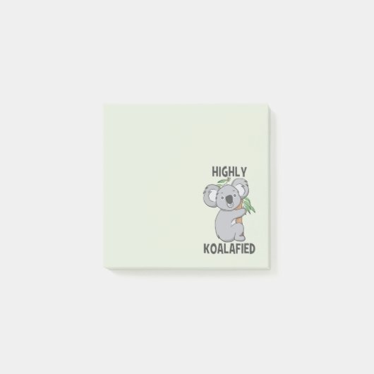 Highly Koalafied Koala Post-it® Notes (Voorkant)