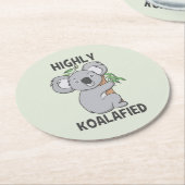Highly Koalafied Koala Ronde Kartonnen Onderzetter (Gebogen)