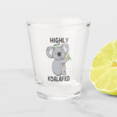 Highly Koalafied Koala Shot Glas (Voorkant)