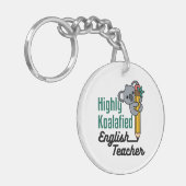 Highly Koalified English Teacher Sleutelhanger (Voorkant Links)