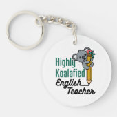 Highly Koalified English Teacher Sleutelhanger (Voorkant)