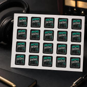 Highpass the Drama – Synth Nerd Vierkante Sticker