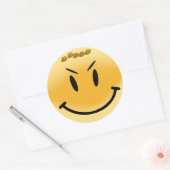 highres_smiley_str, GLIMLACH Ronde Sticker (Envelop)