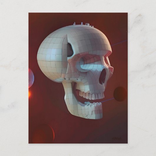 Highrise Living on Skull Asteroid 42-C Briefkaart (Voorkant)