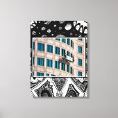 Highrise-ruitensproeier Canvas Afdruk (Voorkant)