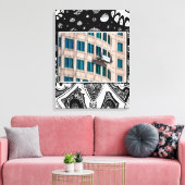 Highrise-ruitensproeier Canvas Afdruk (Insitu (Woonkamer))