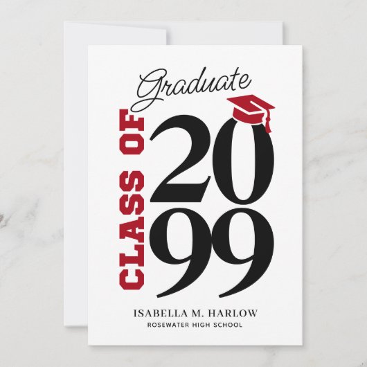 Highschool Graduation Aankondiging (Voorkant)