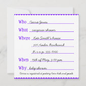 Hightailin 'It Uitnodiging Template Versie Twee (Achterkant)