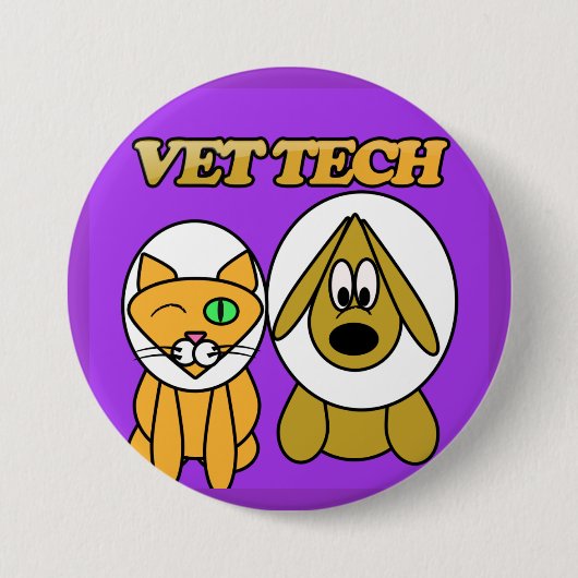 hightech-knop voor artsen ronde button 7,6 cm (Voorkant)